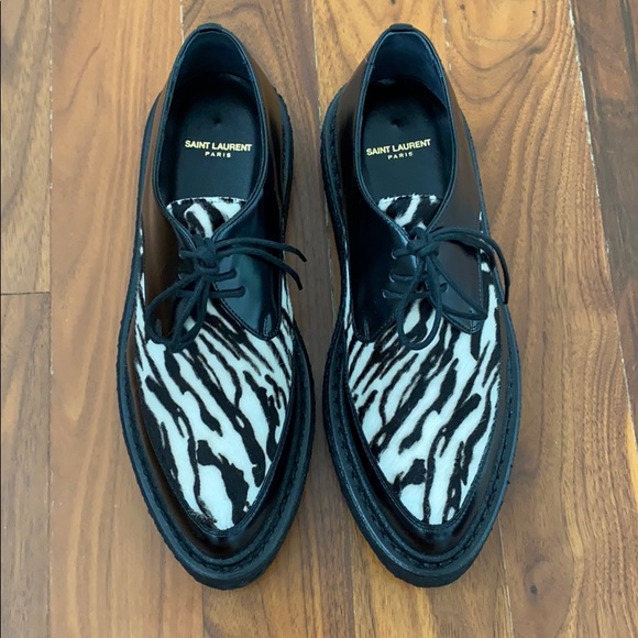 Saint Laurent Zebra Print Creepers - Picture 15 of 15